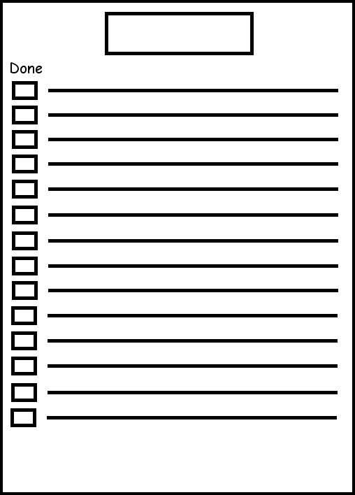 To Do Sheet Template To Do Lists Printable Templates Printable