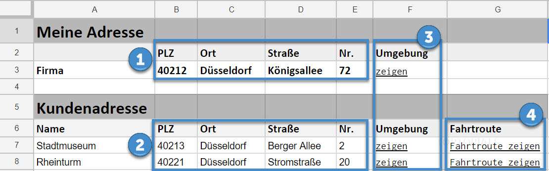 Tourenplanung Mit Excel Tabelle
