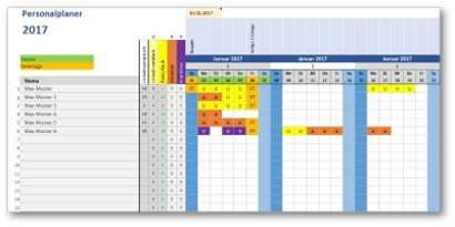 Excel Vorlage Personalplaner Excel Vorlage Vorlagen Aktien Tipps