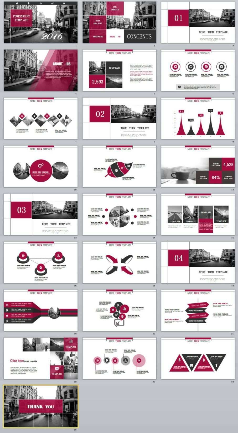 30 Red Annual Report Powerpoint Templates Powerpoint