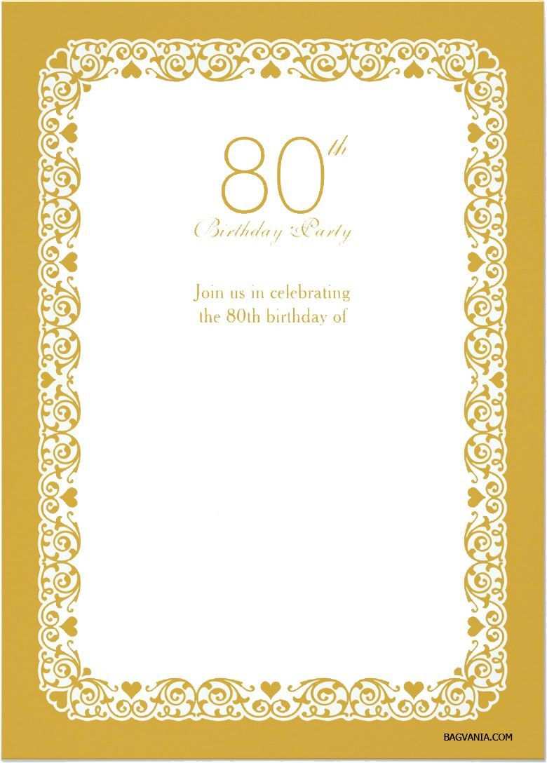 Einladung 80 Geburtstag Vorlage