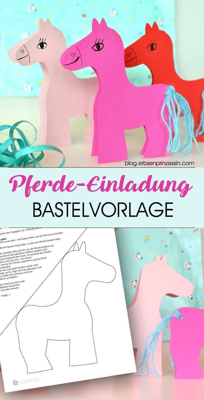 Einladung Pferd Vorlage