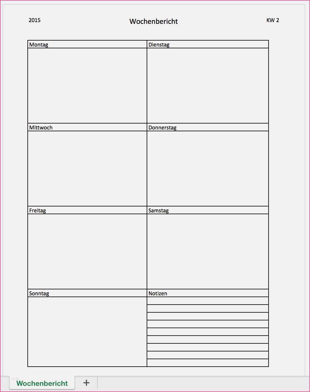 Leistungsverzeichnis Reinigung Excel