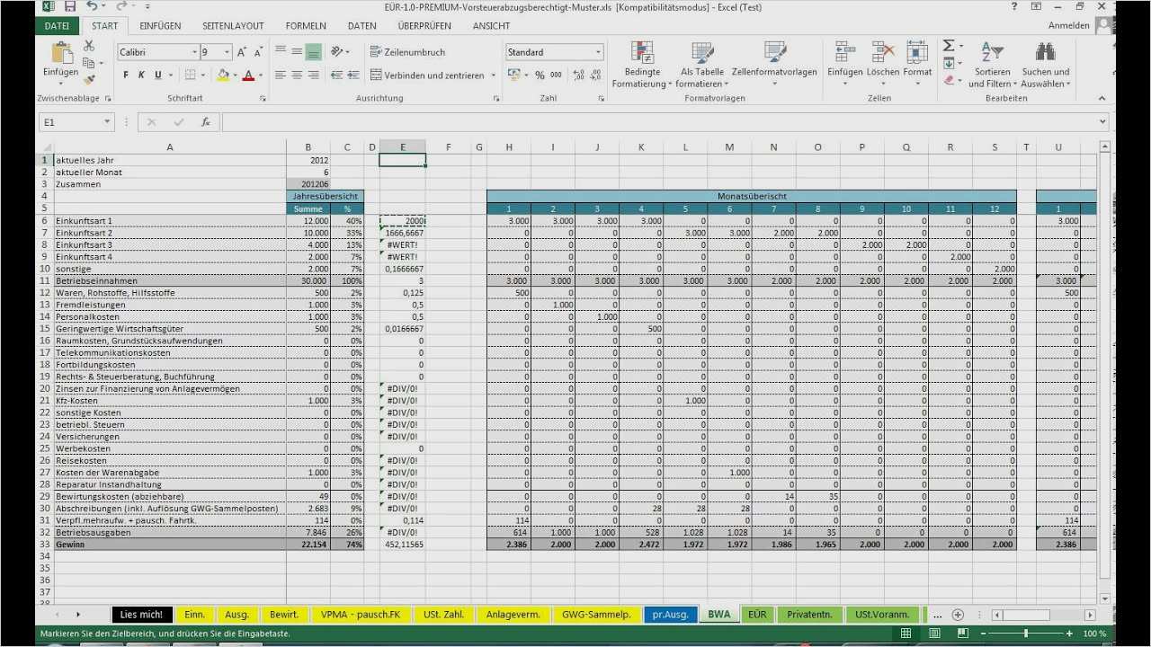 Prozessregelkarte Excel Vorlage