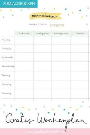 Wochenplan Vorlage Grundschule